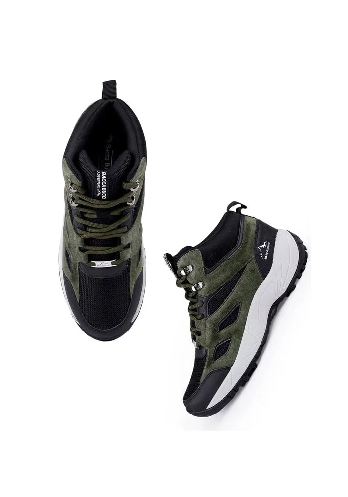 Bacca Bucci Forest Green Stompster Adventure Boots for Men | Best Price UAE